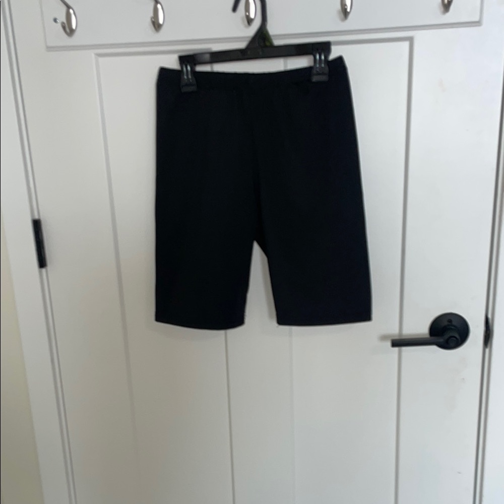 Black Bike Shorts with Stretchy Fit